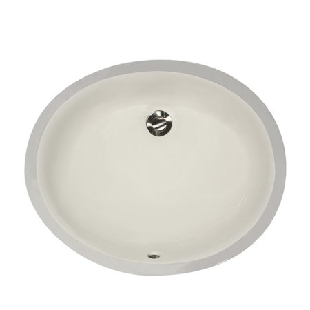 NANTUCKET SINKS 15 Inch X 12 Inch Undermount Ceramic Sink In Bisque UM-15x12-B